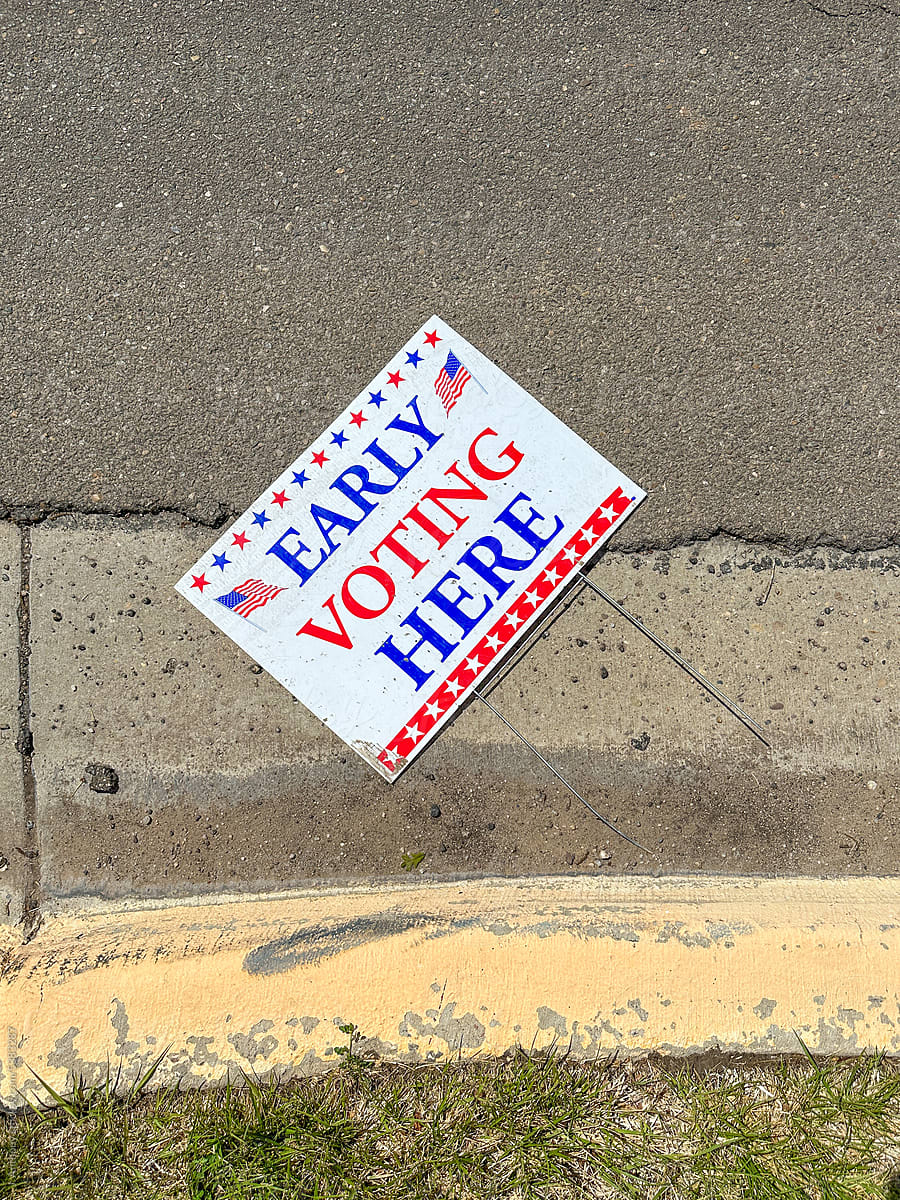 Early Voting Election Sign