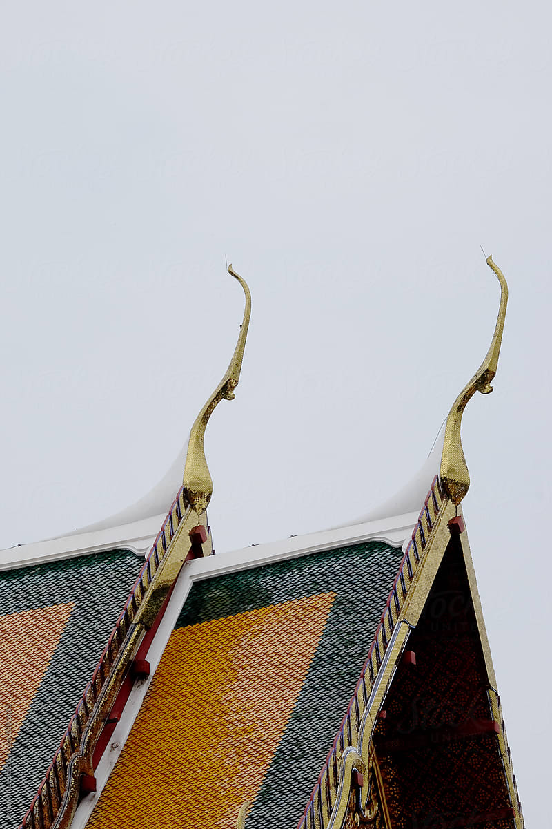 Cornice of a tradition Thai Temple