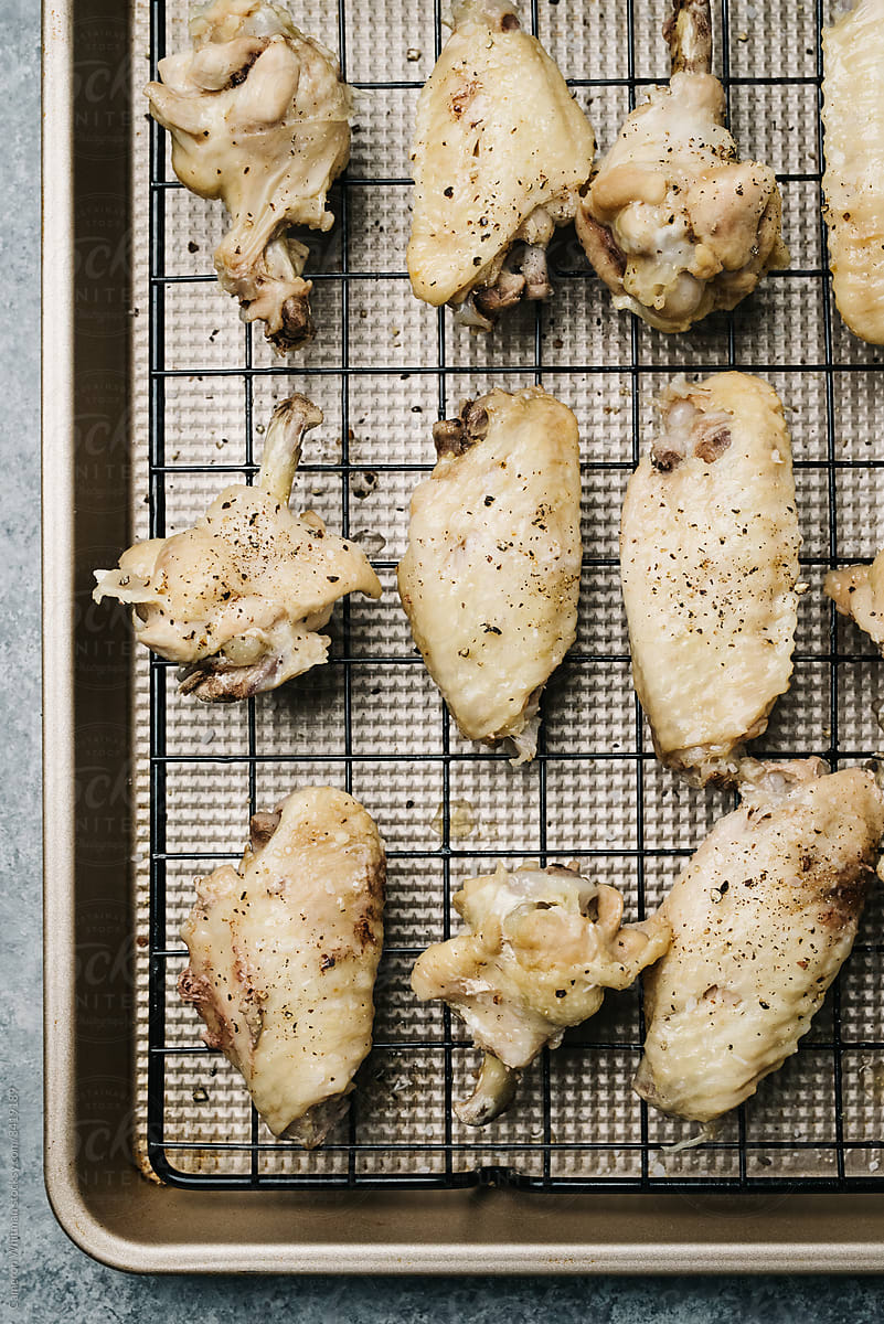 Chicken wings pre-bake