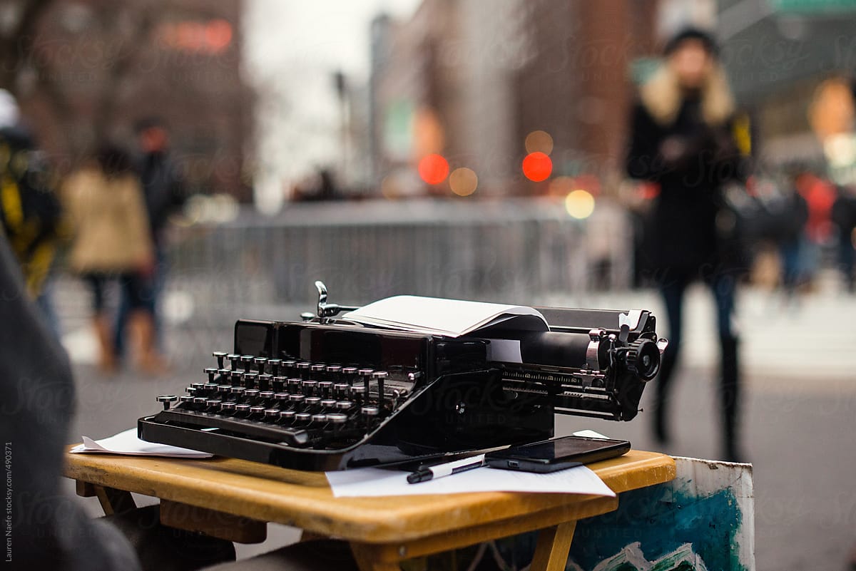Typewriter in New York City