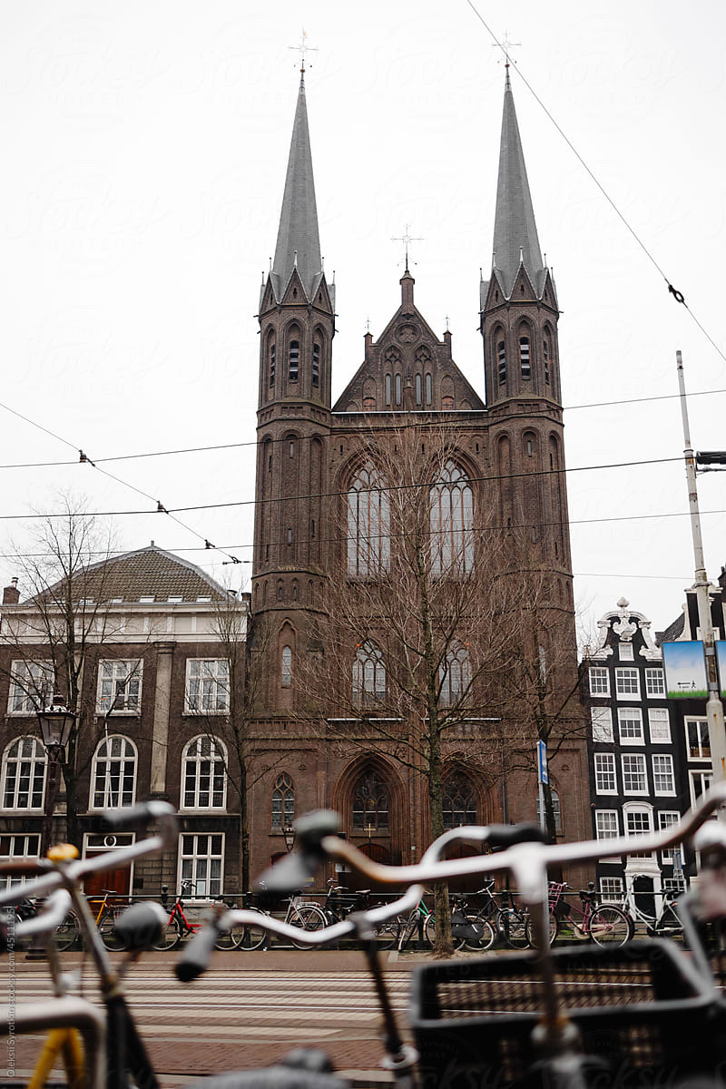 Amazing gothic church in Amsterdam
