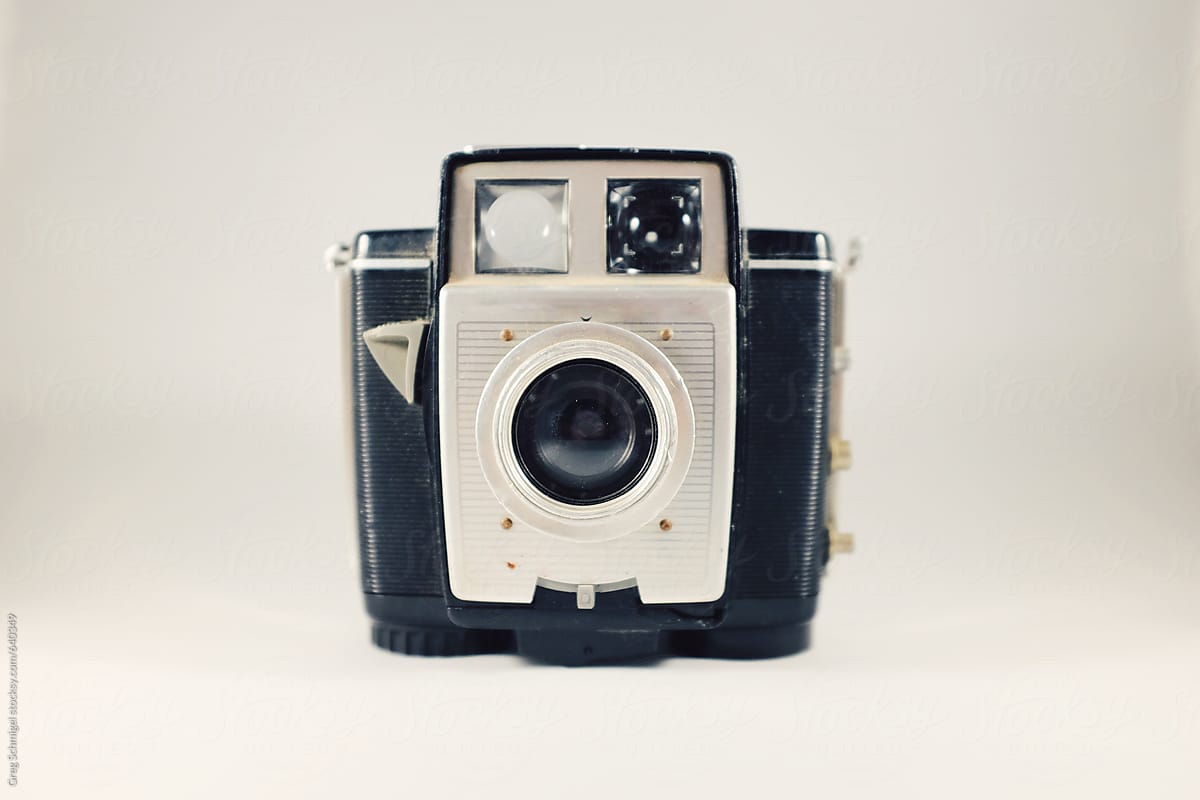 Old vintage retro funky film camera for photography.