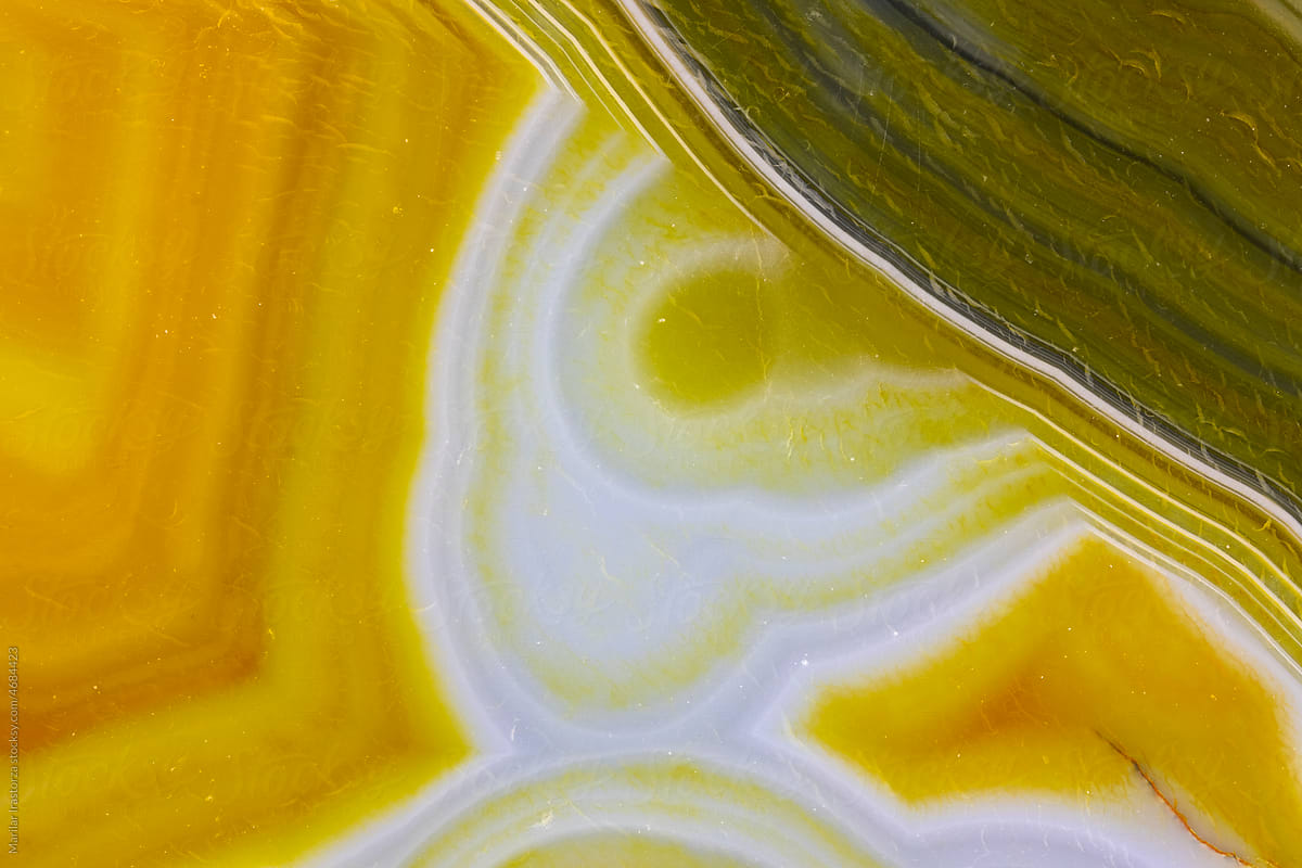 Yellow And Green Agate