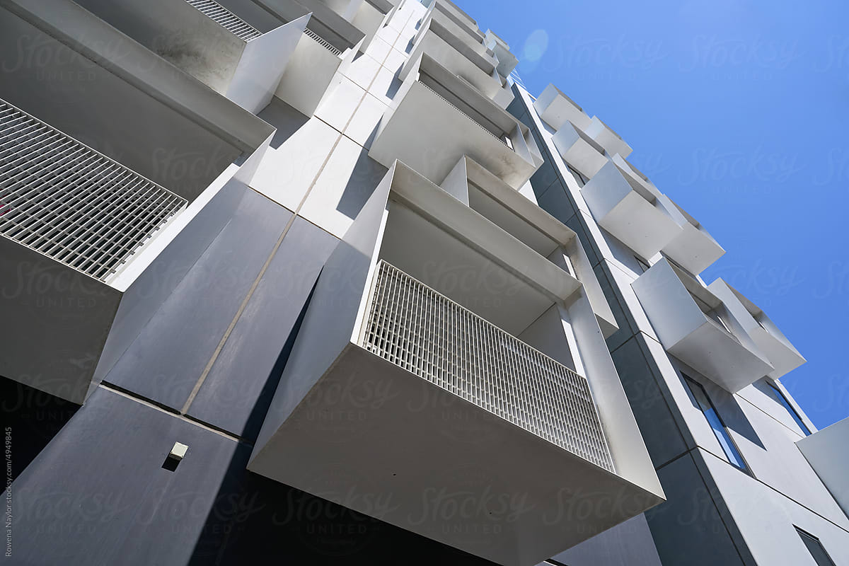 Modern apartment building detail