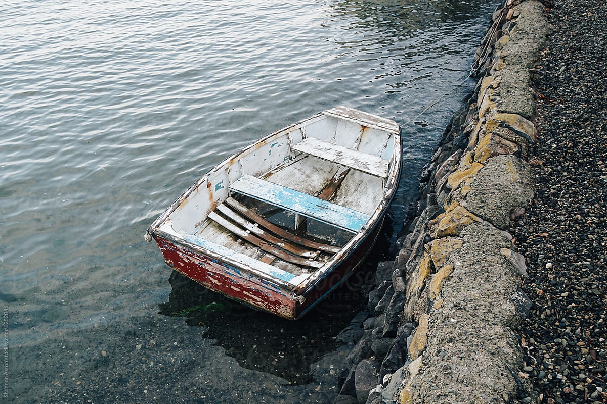 Old Dinghy, New Zealand by Stocksy Contributor Shannon Aston