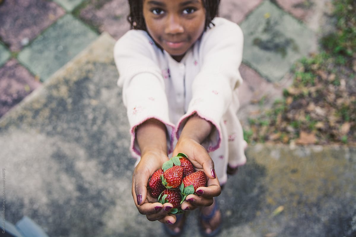 Girl With Strawberries