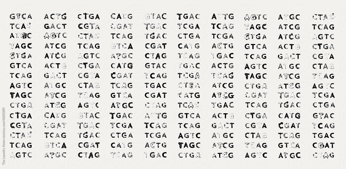 Random GATC letters for biotech genetics and genomics