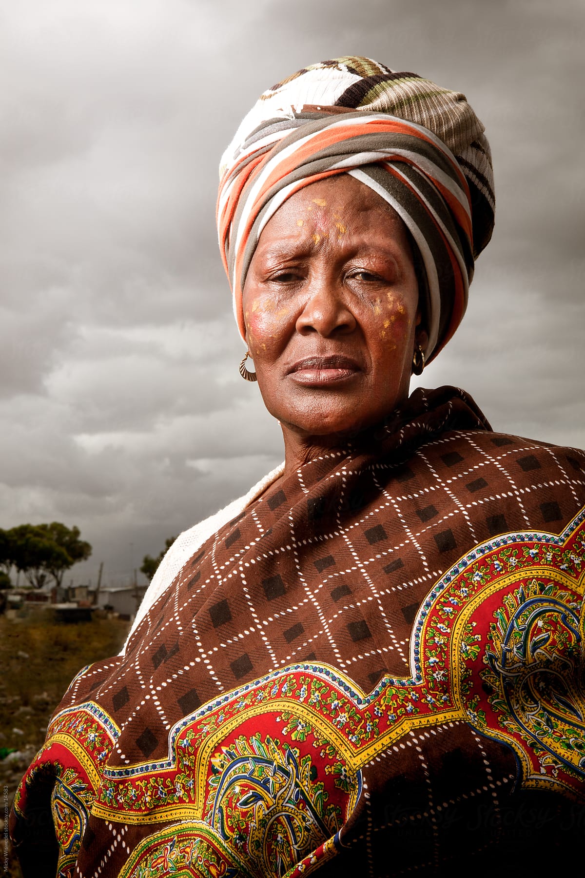 Black African Xhosa Woman Portrait