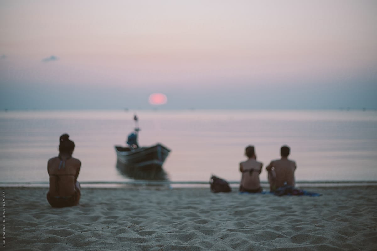 Late Sunset Sky On The Beach By Stocksy Contributor Jovo Jovanovic 
