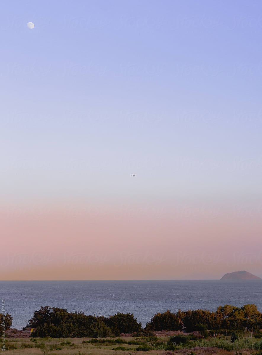Colour of Twilight At Greek Island