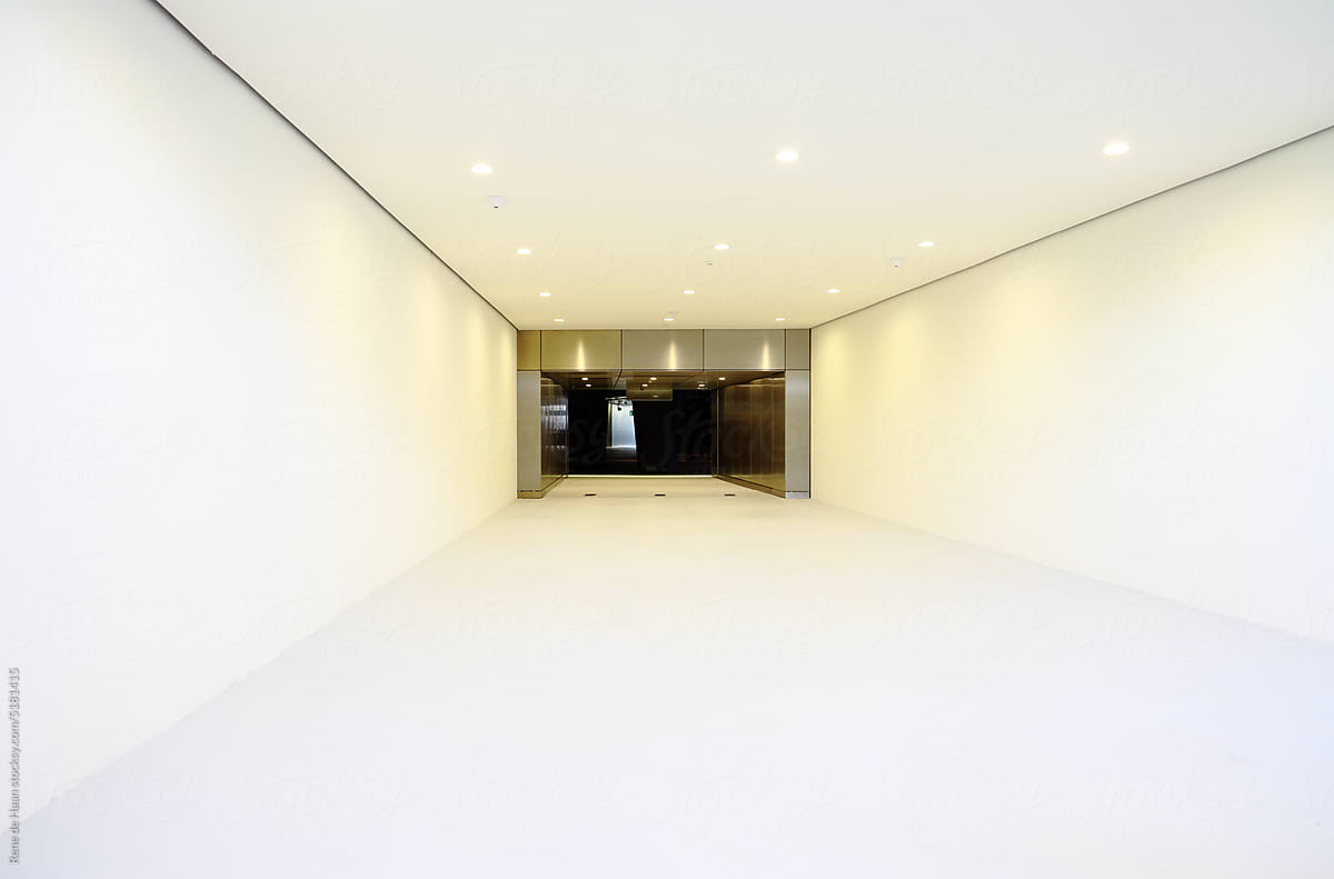 white passageway