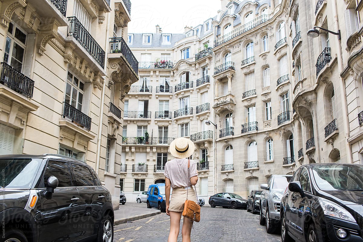 Woman Walking In Paris City Streets By Daniel Kim Photography City Travel Stocksy United