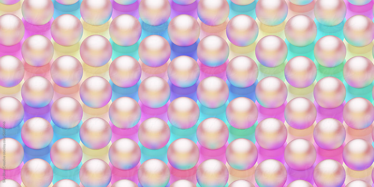 Geometric pattern of cylindres and spheres