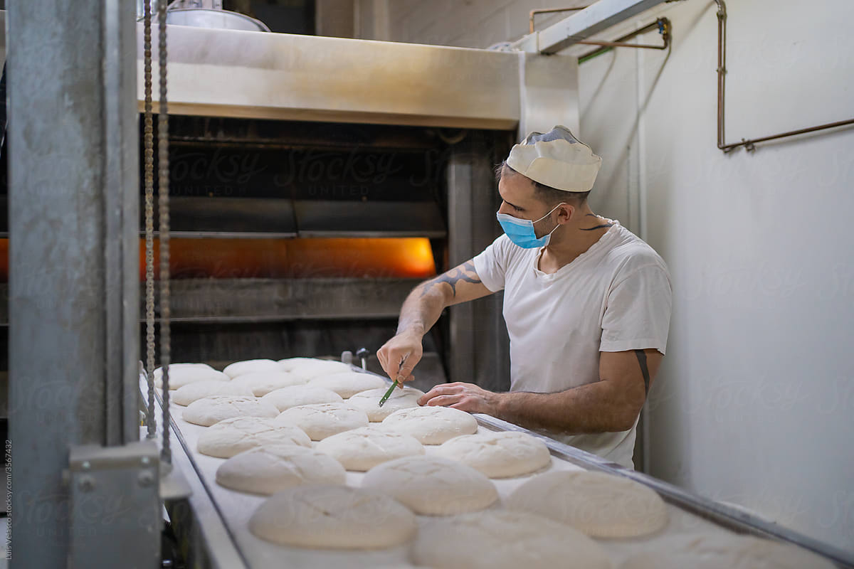 Baker In The Bread Factory.