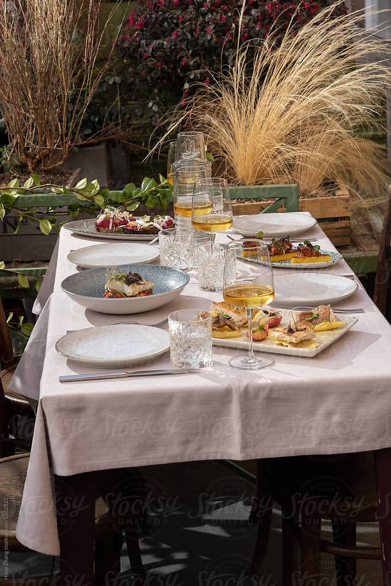 Italian outdoor dining table
