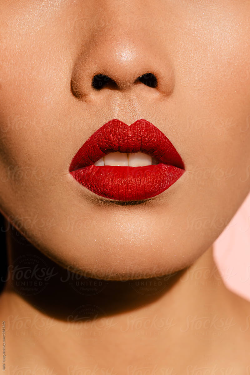 Red Lips By Stocksy Contributor Nabi Tang Stocksy