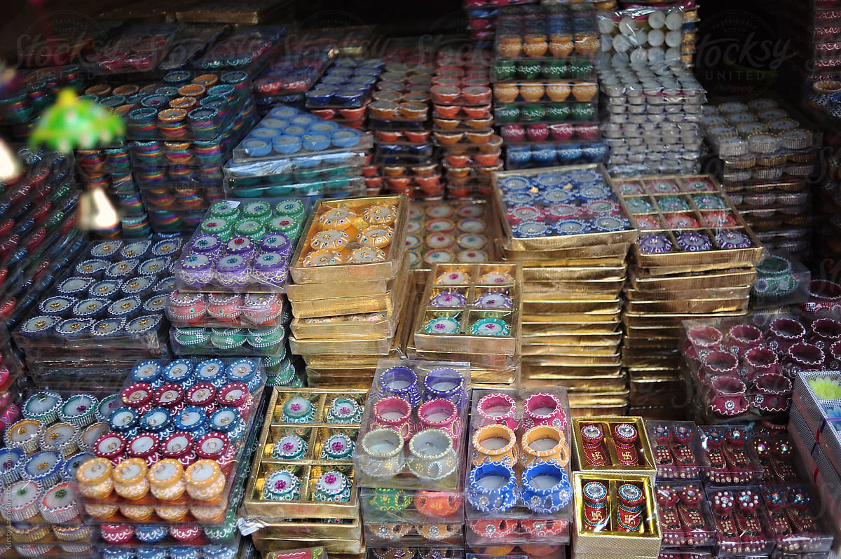 Preparations for Diwali in Delhi, INdia