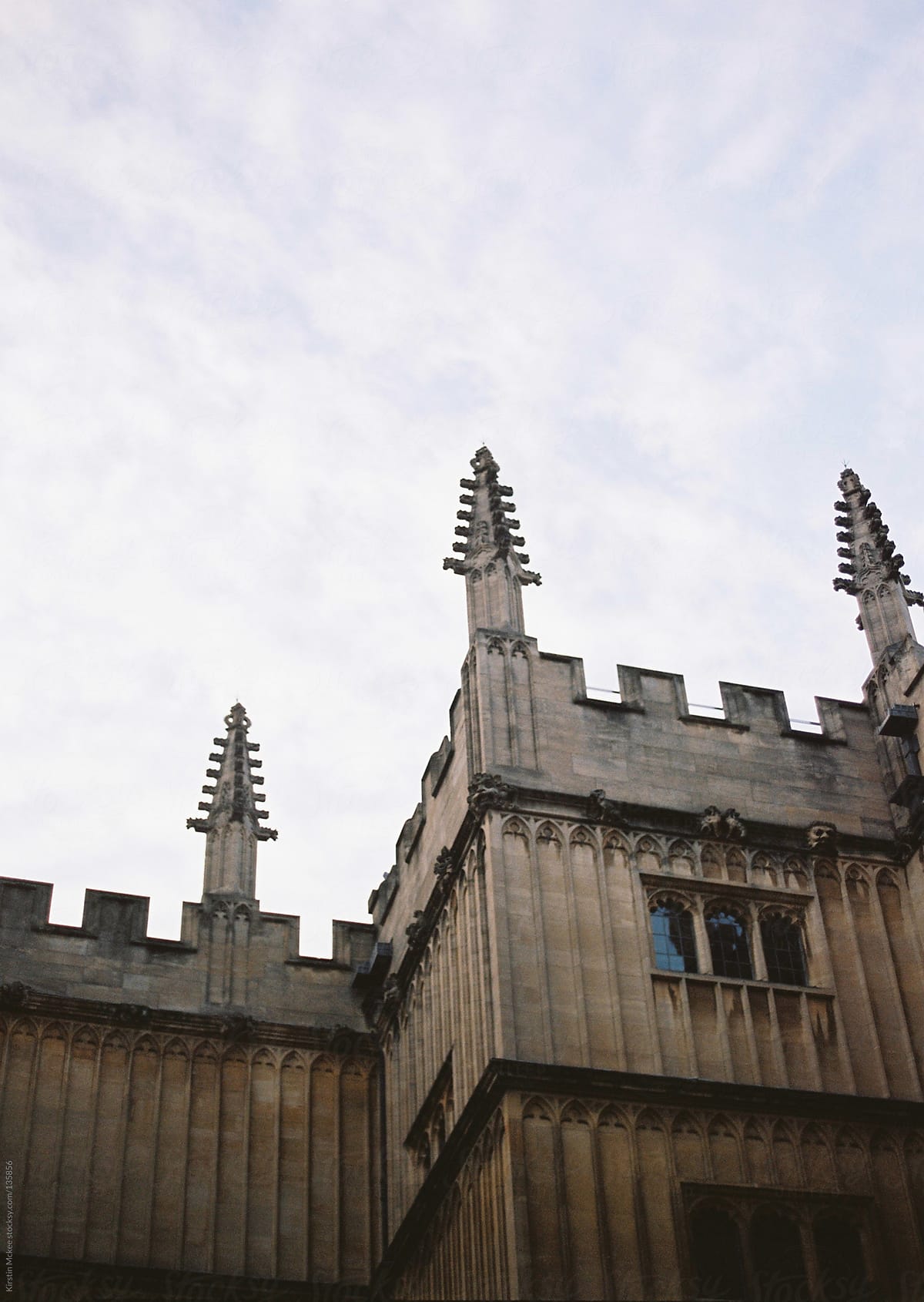Detail of the exterior of the Bodleian Library, Oxford.