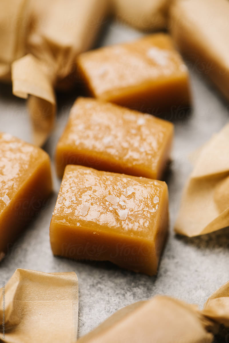 Chewy Salted Caramel Candy