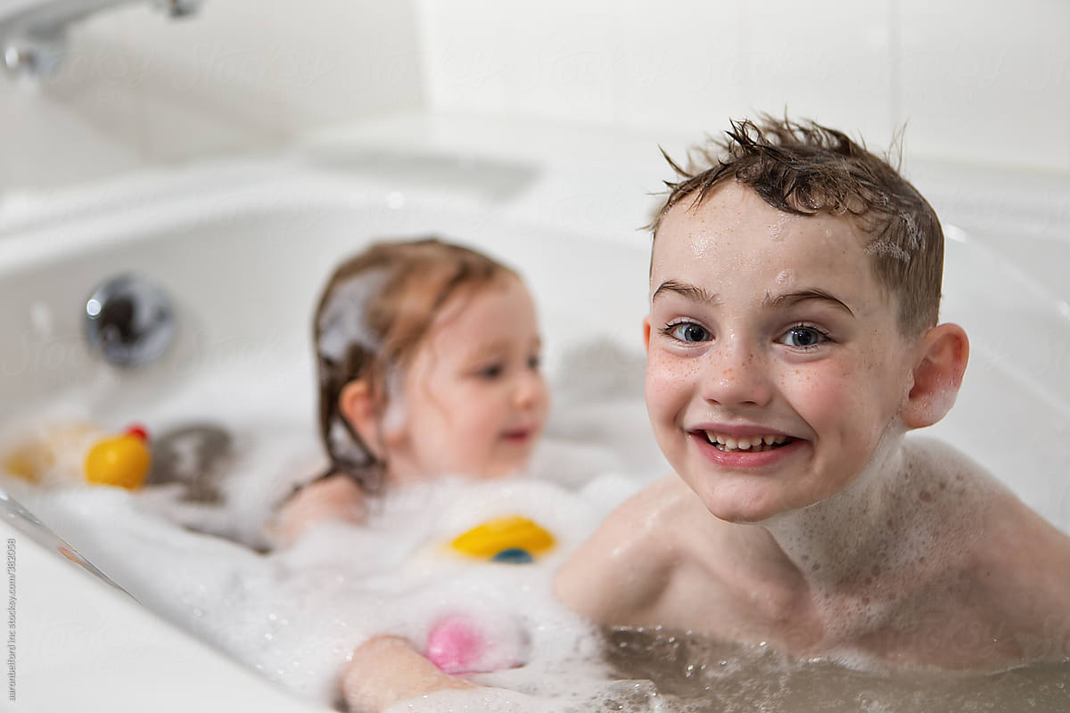 Kids Bath Time By Aaronbelford Inc