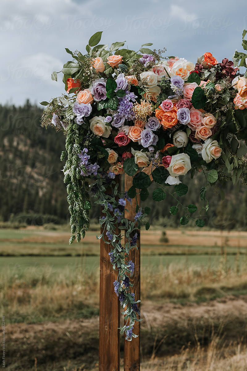 Beautiful Floral Wedding Arbor
