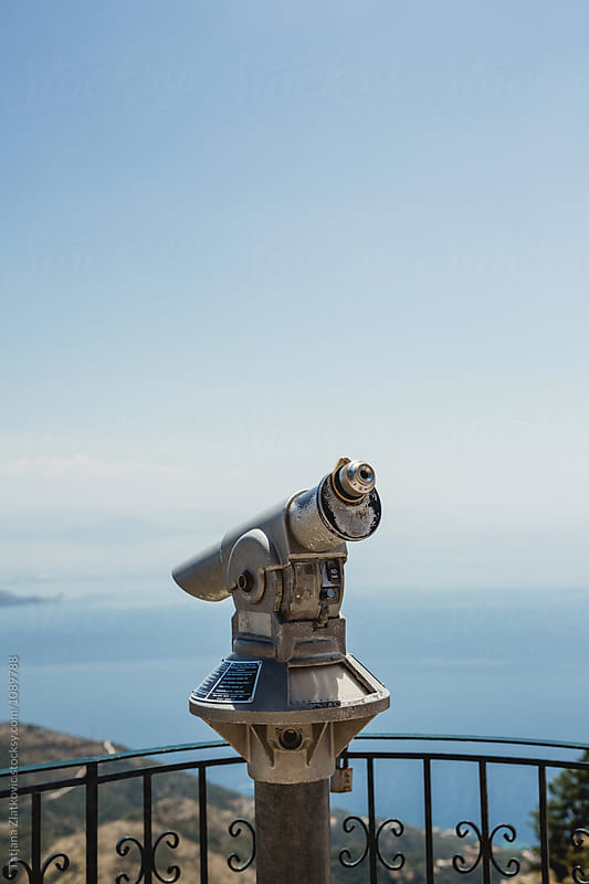 Binoculars on Pantokrator