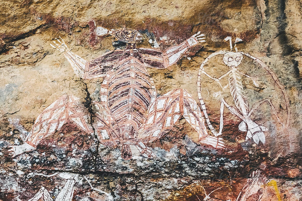 Aboriginal Rock Paintings in Australia