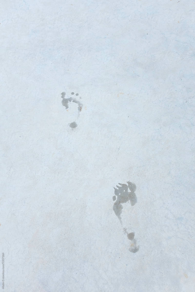 Two footprints