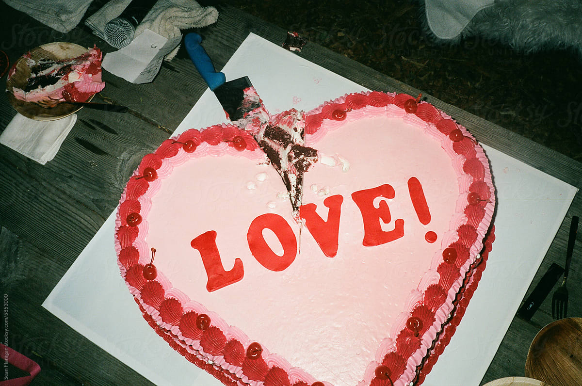 love, sheet cake