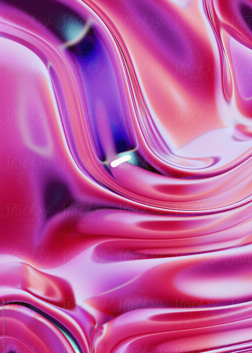 Abstract Texture With Pink Fluid.
