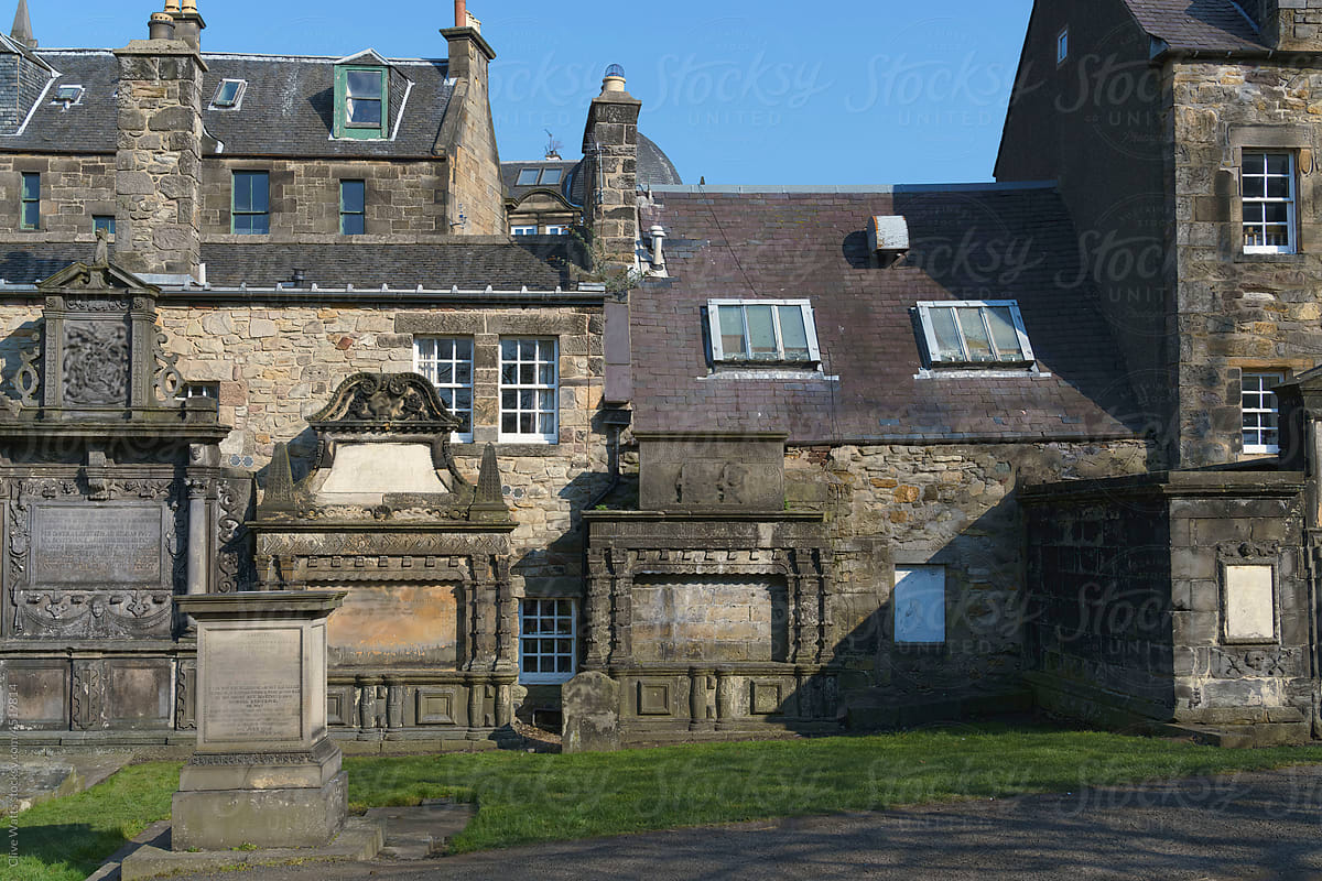 The grounds of Greyfriars Kirk, an old church in Edinburgh.