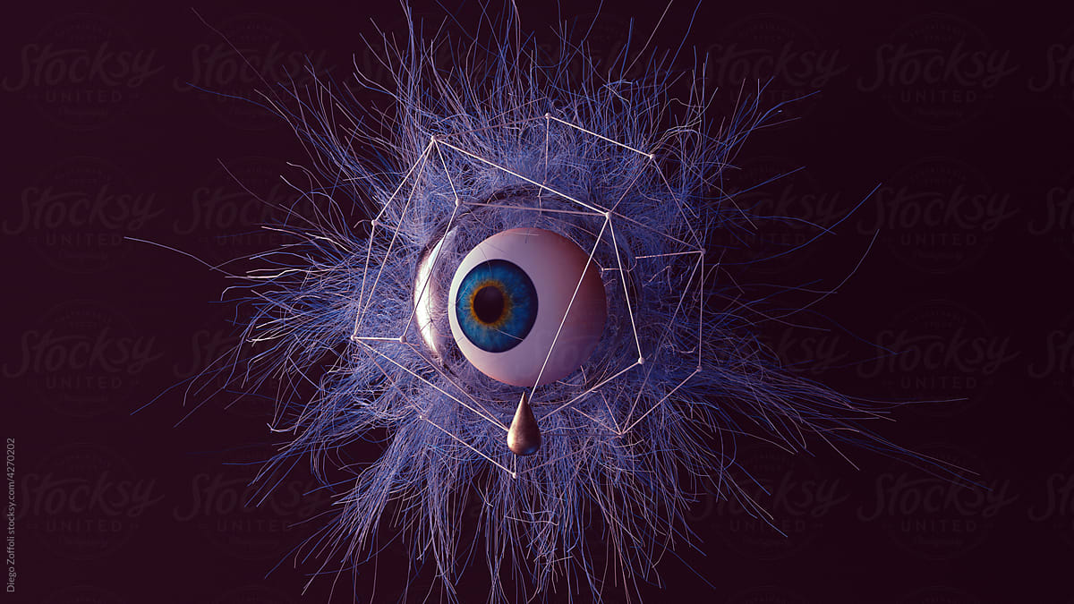 3D sci-fi eye