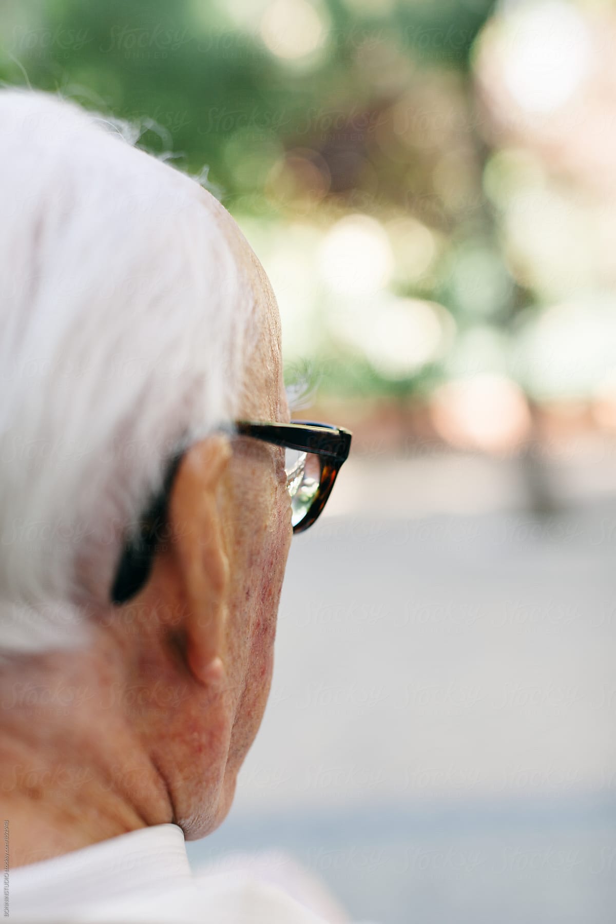 Back View Of An Elderly Man By Stocksy Contributor Bonninstudio