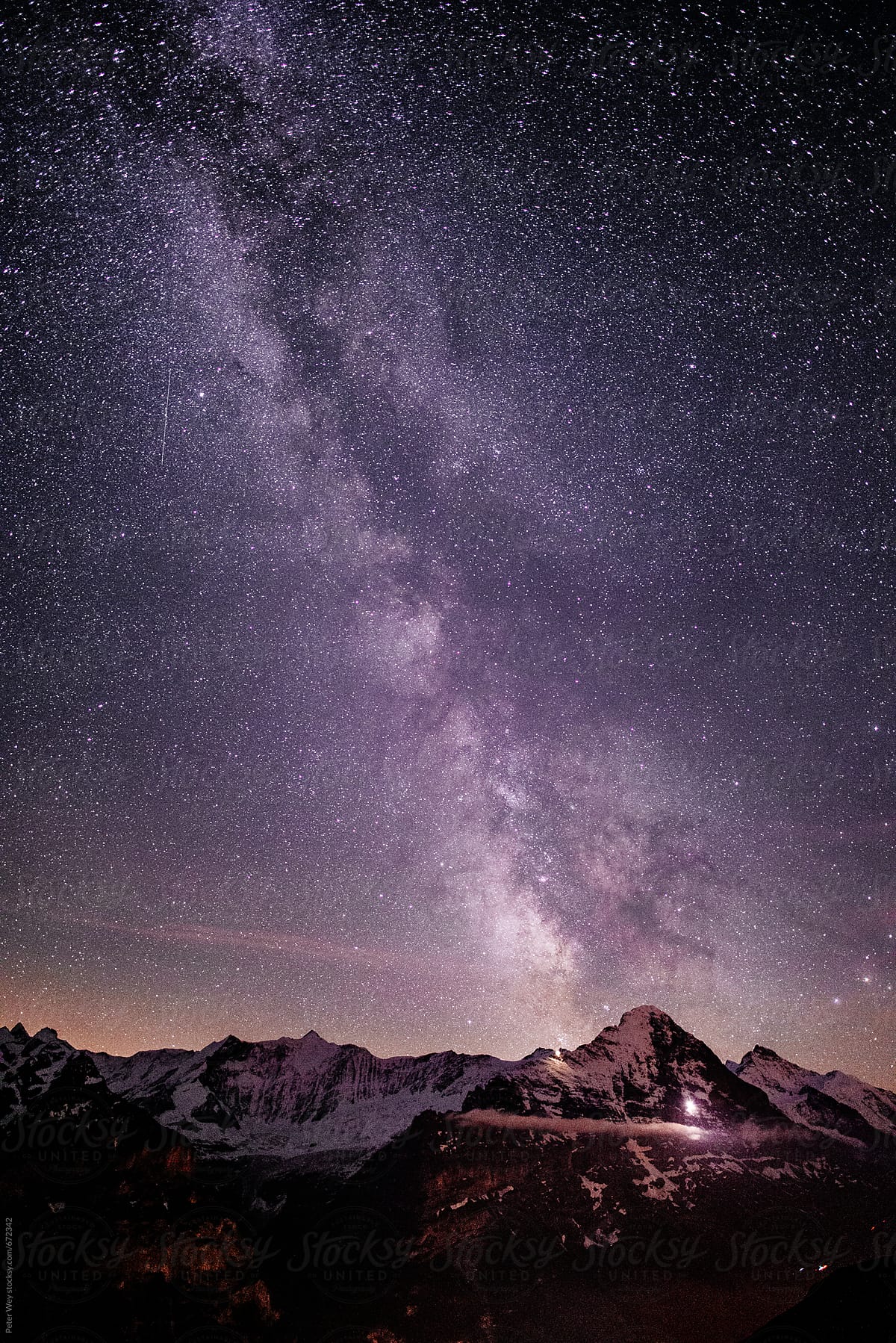 Eiger with galaxy