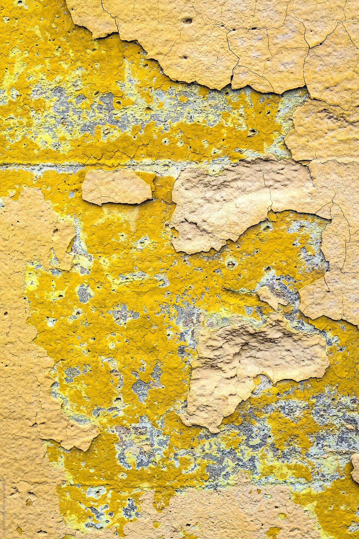 peeling paint over concrete