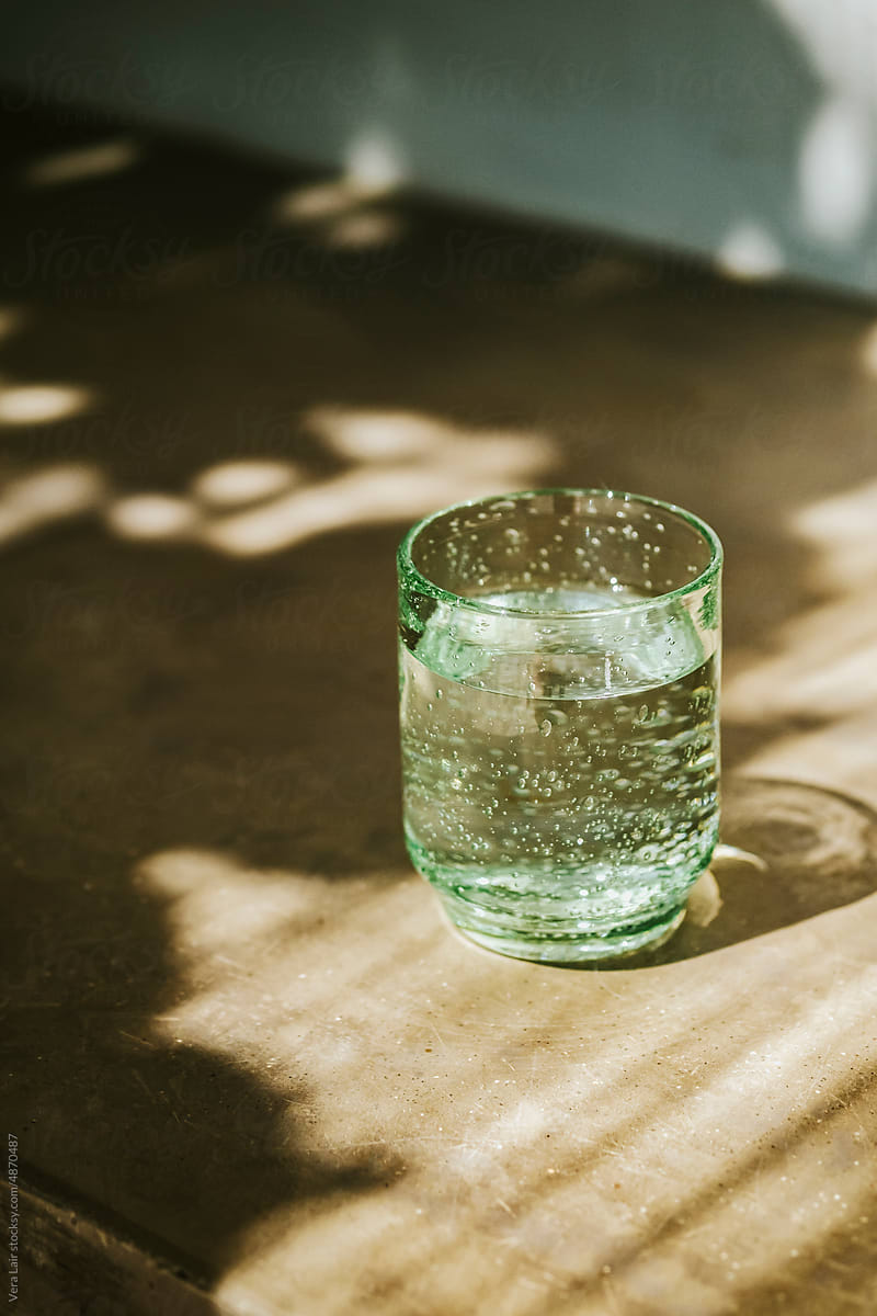 A glass of water
