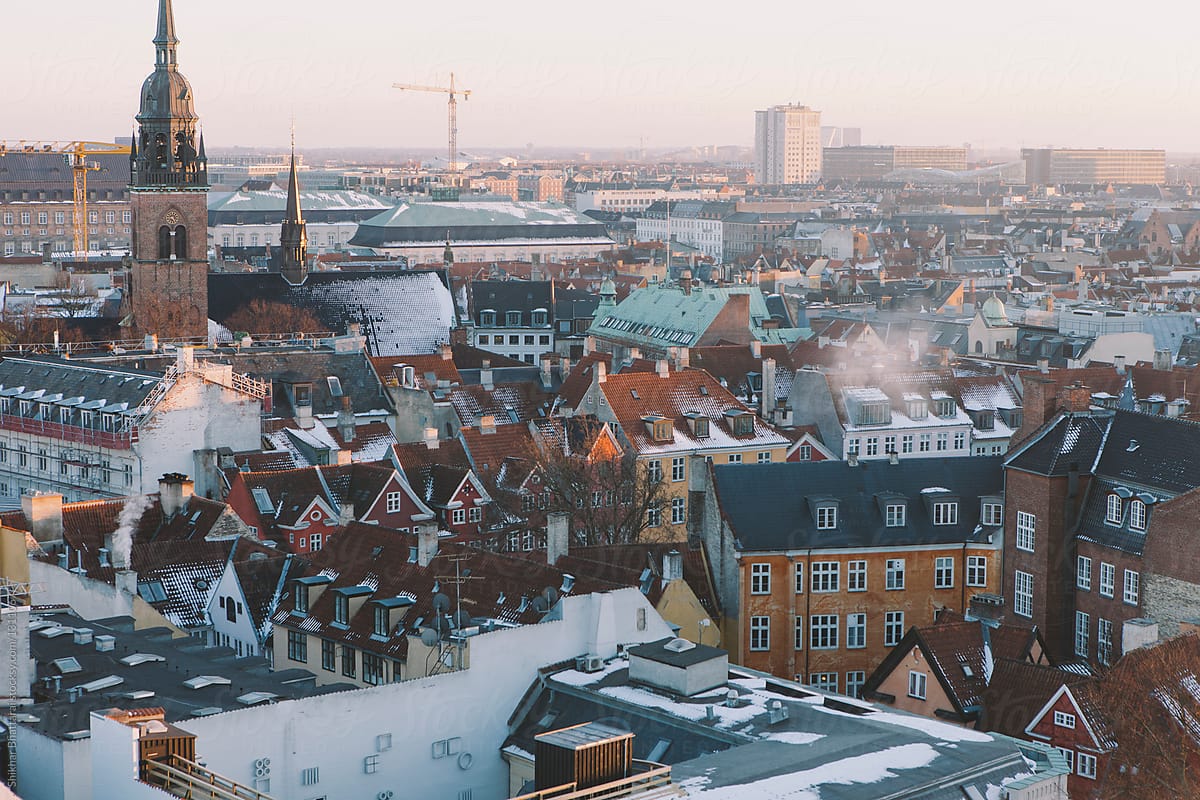 Central Copenhagen, Denmark.