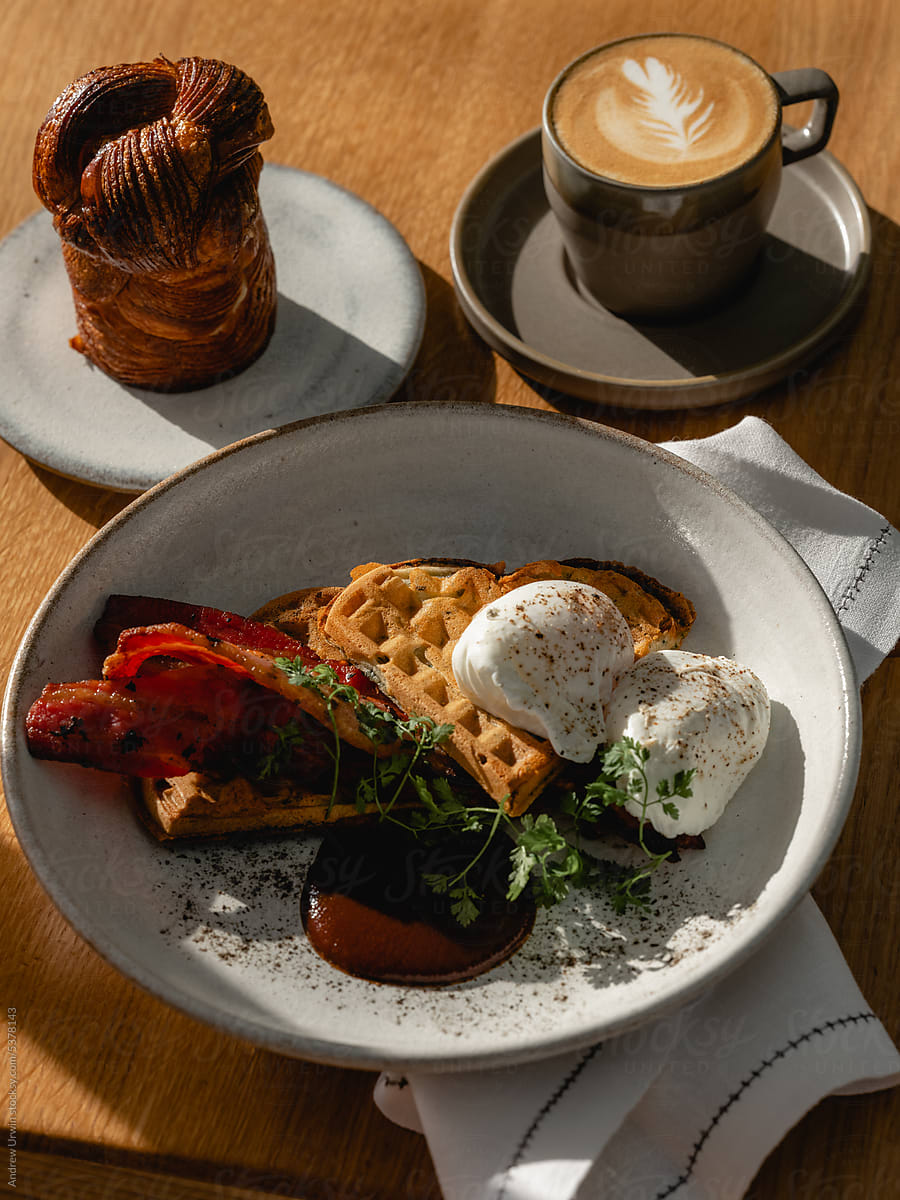 A selection of brunch dishes