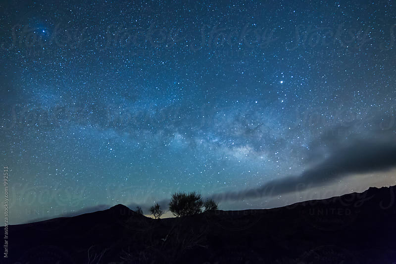 Milky Way rises over the Teide National Park
