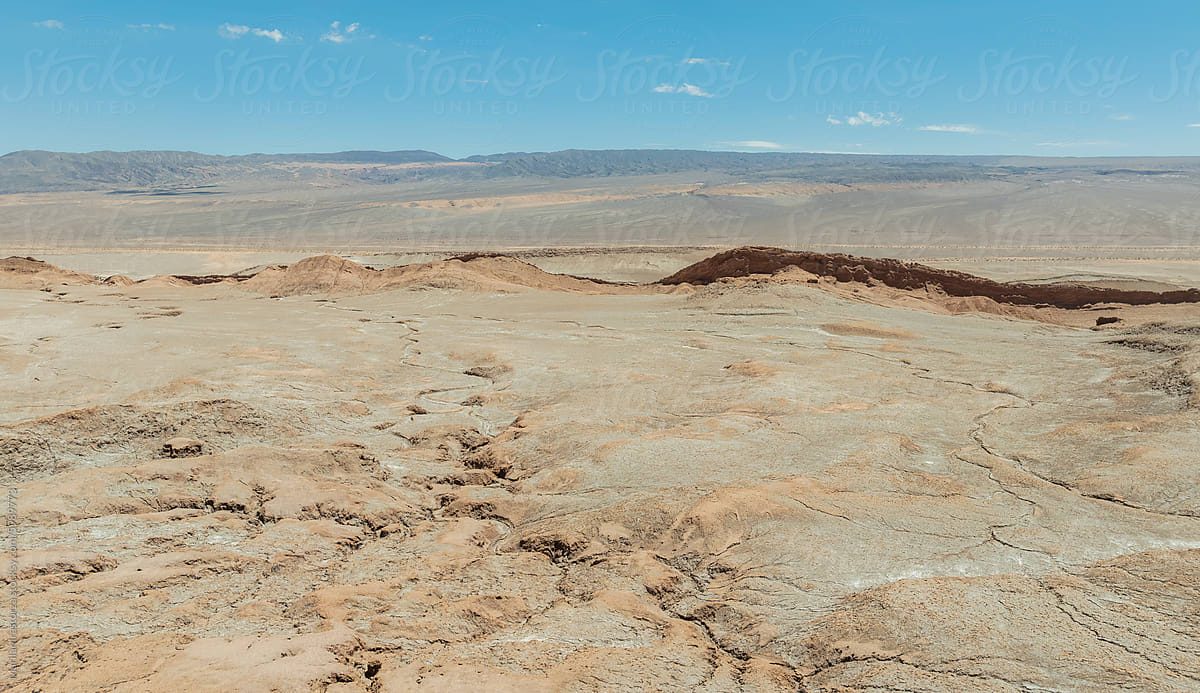 Atacama Desert Shot From A Bird\'s Eye View