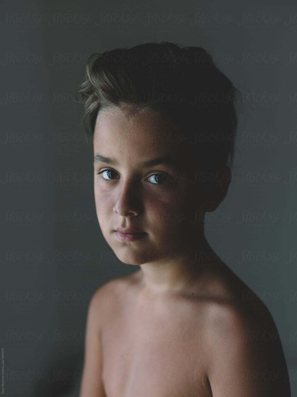 Portrait Of A Boy. by Dejan Ristovski
