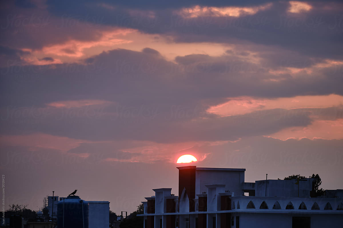 Sunset in Rishikesh, India