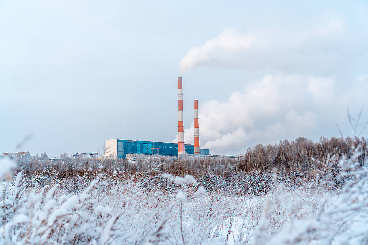 Industry pollution, winter
