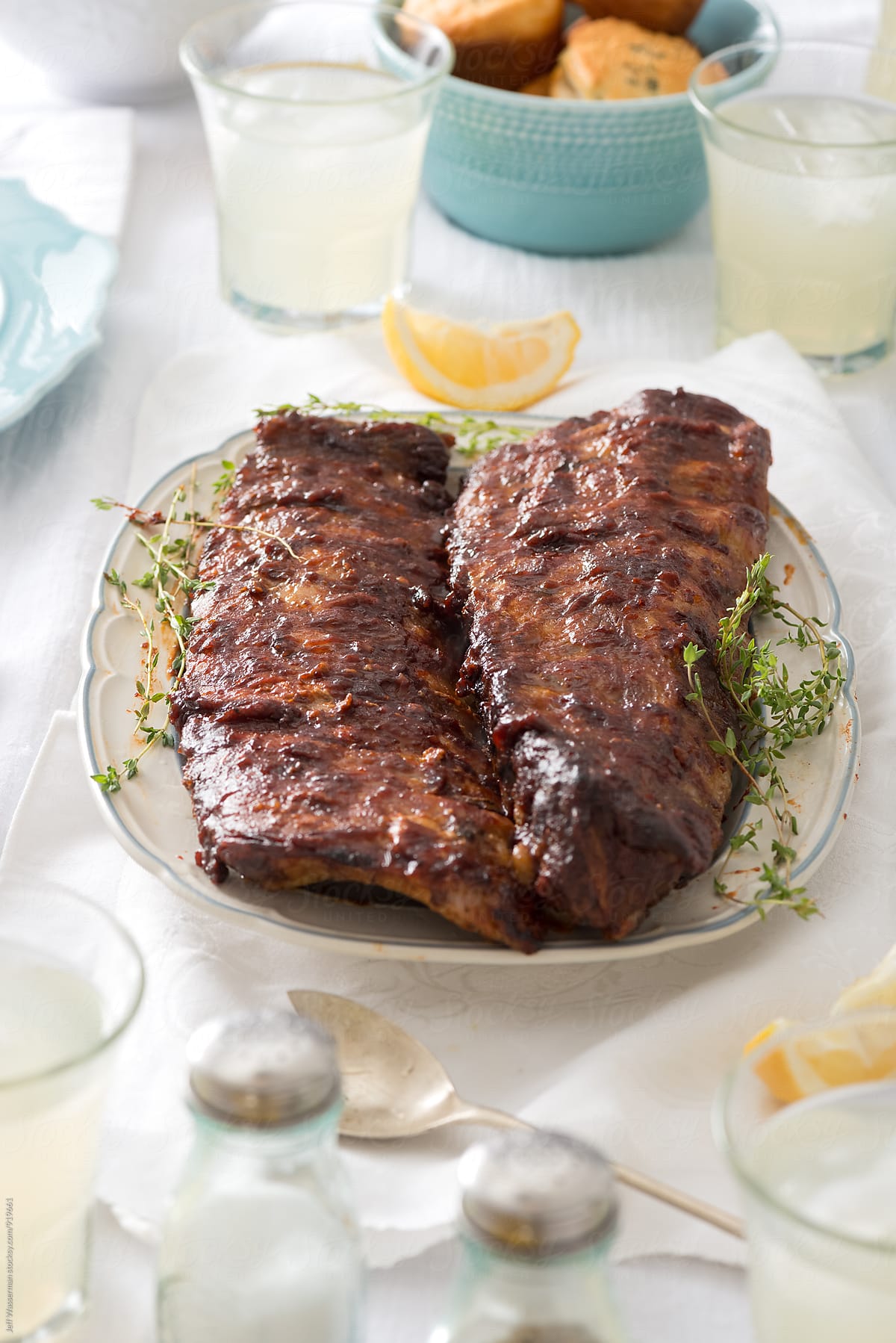 Barbecue Ribs and Corn Dinner Party: Rack of Ribs