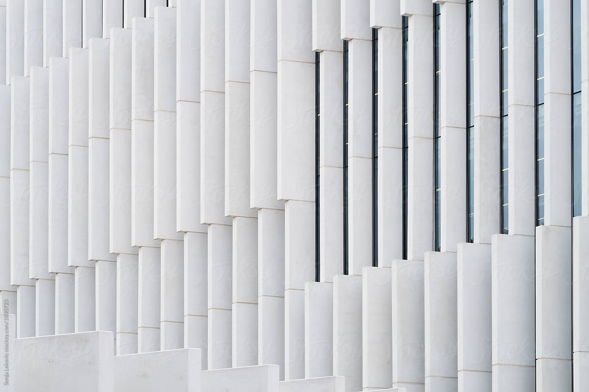 white lines architecture detail