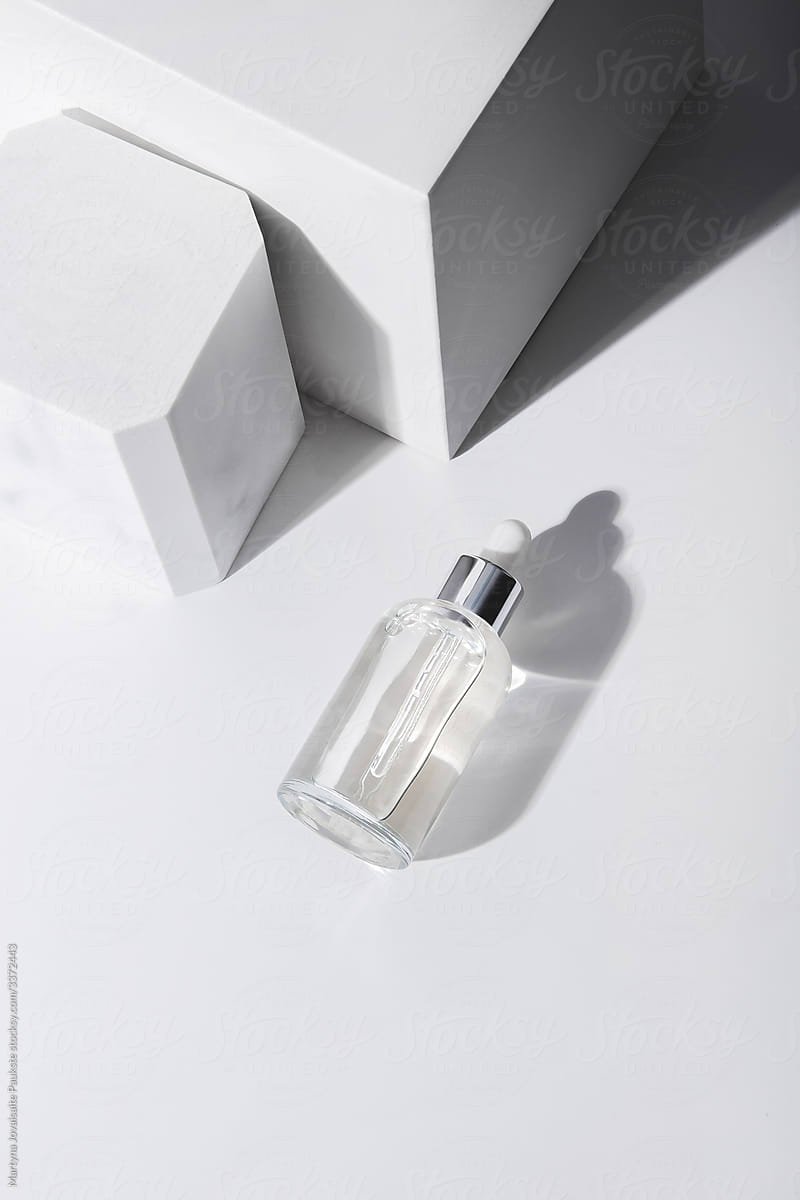 White composition with serum bottle