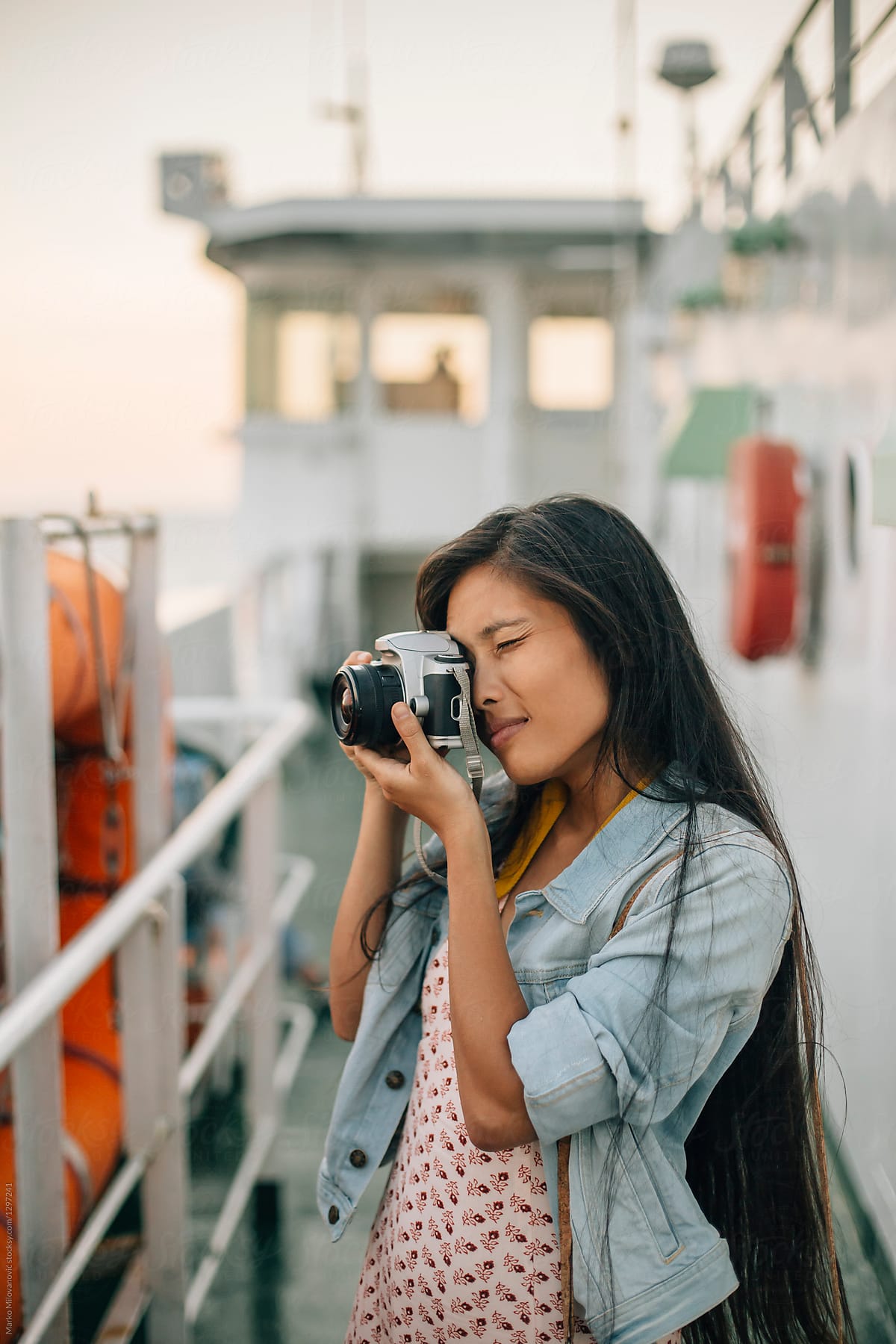 Photographer Woman On A Boat By Stocksy Contributor Marko Stocksy