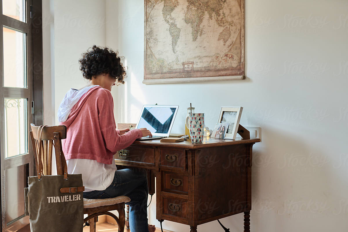 Woman Working At Laptop By Stocksy Contributor Guille Faingold Stocksy 7345