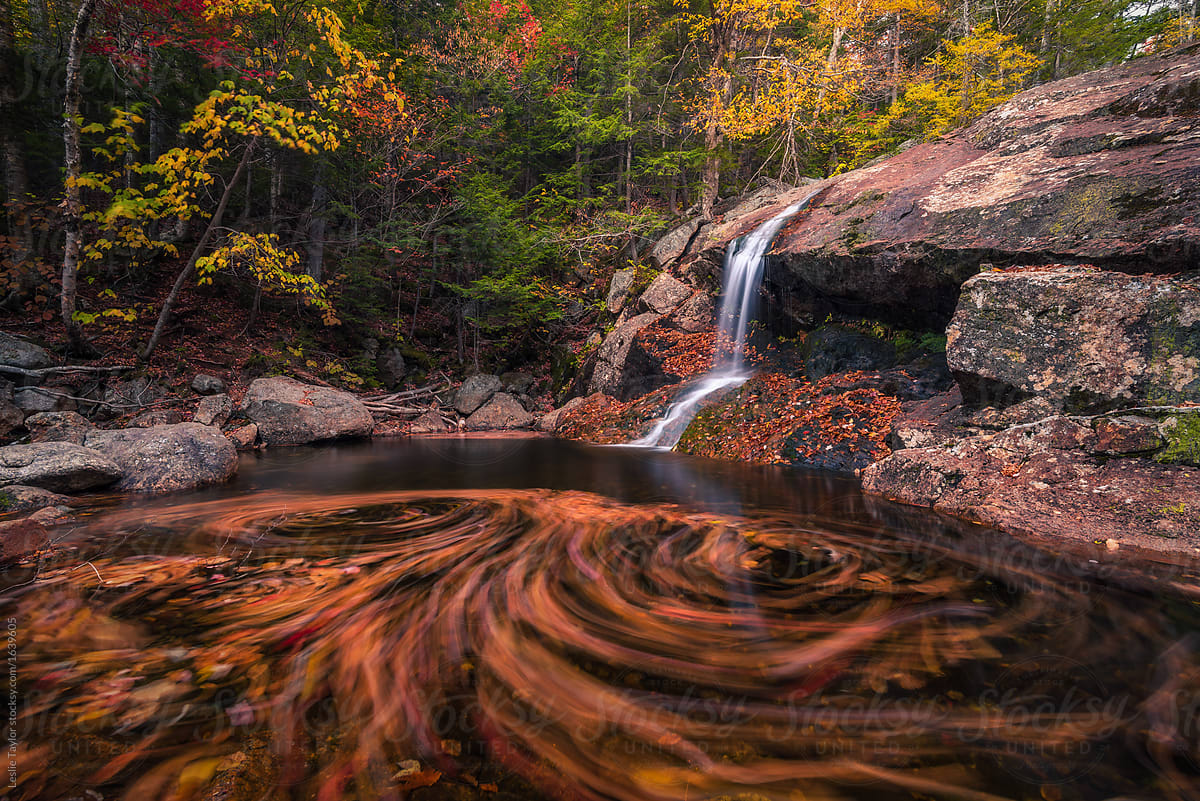Double Autumn Swirl At Thompson Falls
