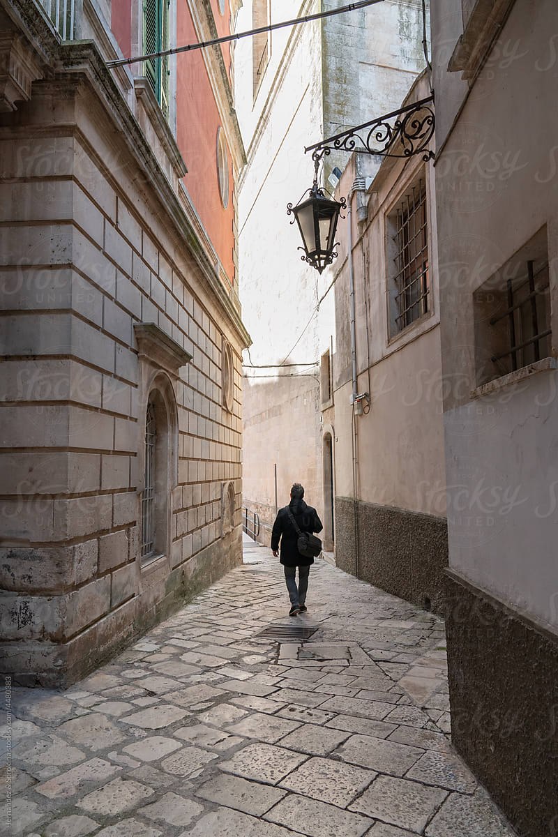 Anonymous Man Walking At Old Street